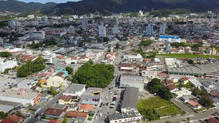 Camboriú, SC Vista aérea da cidade de Camboriú, litoral de Santa Catarina