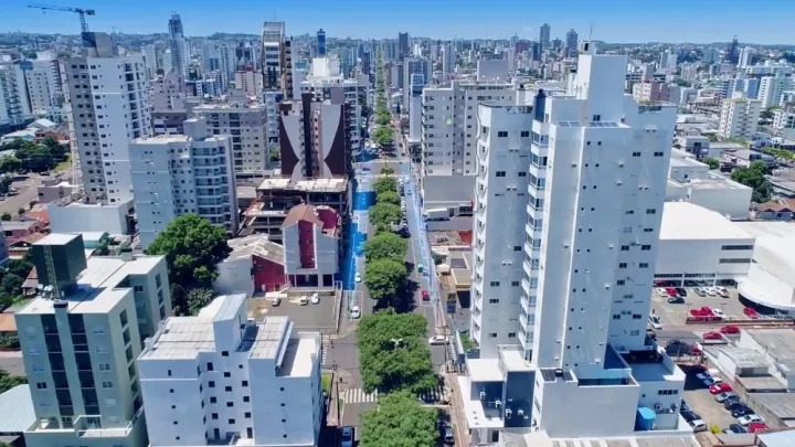 Chapecó, SC Vista aérea da cidade de Chapecó, litoral de Santa Catarina